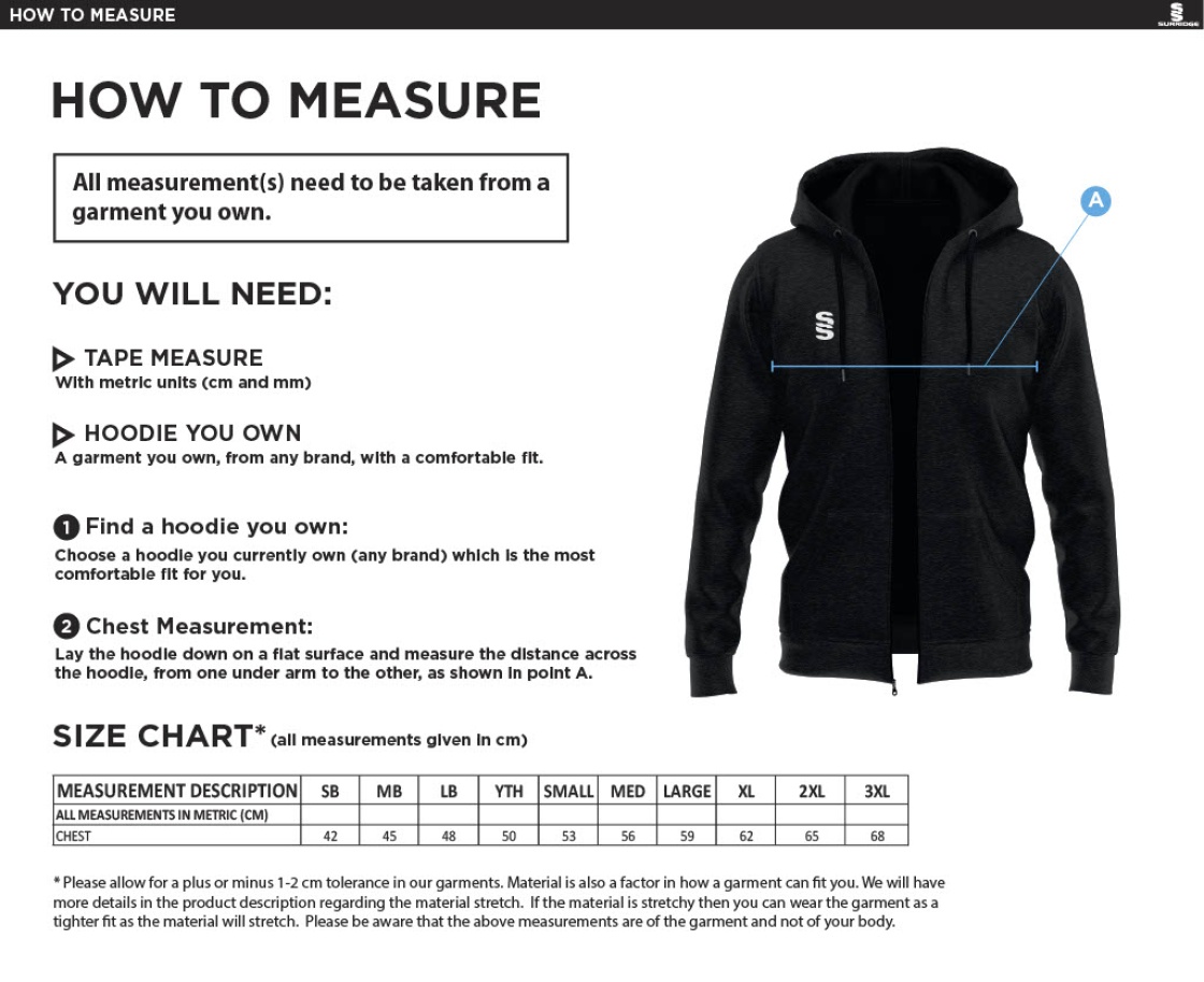 Mendip HC Dual hoody - MENS - Size Guide